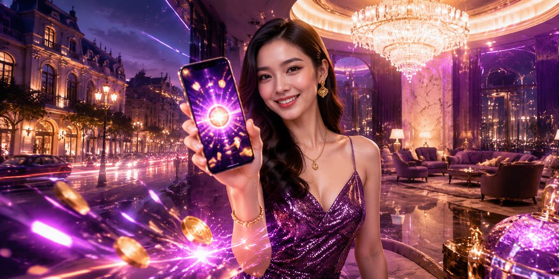 Người dùng tại Hà Nội truy cập khuyến mãi casino trên điện thoại trong ánh đèn neon buổi tối